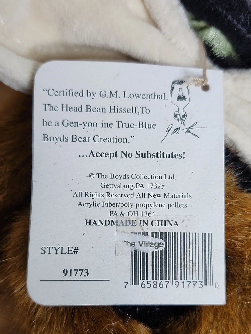 👉*NEW VTG* BOYD'S BEARS 